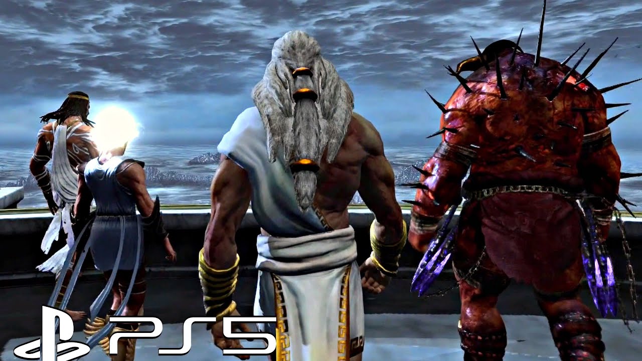 GOD OF WAR PS5 - Gods Vs TITANS & Kratos Fight Scene At Mount Olympus ...