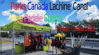 Parks Canada Lachine Canal Montreal  Free paddle sports