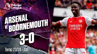 Arsenal v. Bournemouth 3-0 - Highlights & Goles | Premier League | Telemundo Deportes