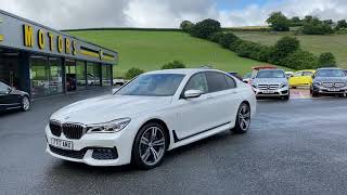 2017 BMW 7-Series 730d M-SPORT xDrive Diesel in Mineral White for sale Castle Motors