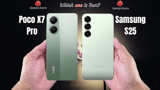 Poco X7 Pro vs Samsung S25  Full comparison ⚡Which one is Best