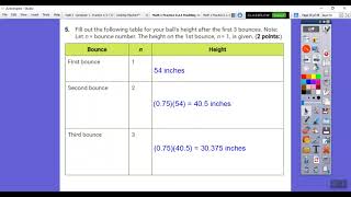 Math 1 Sem 1 - Practice 6.2.4: Modeling Geometric Sequences