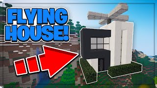 I Built A FLYING HOUSE In Minecraft