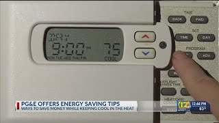 PG\u0026E offers energy saving tips