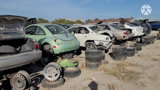 Self serve auto parts yard walk around - Import section! BMW, Mercedes, VW, Acura, Geo, and more!
