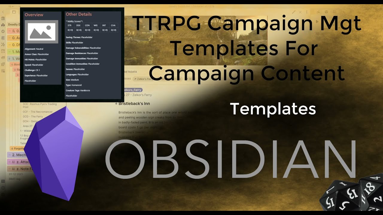 Obsidian Dnd Templates
