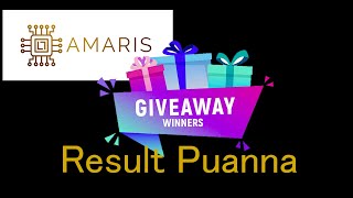 AMARIS GIVEAWAY (COMPUTER FULL SET) RESULT PUANNA