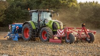 Semis de blé 2016 l Claas Arion 630 l Labbé Rotiel Frontor l Lemken Saphir 7