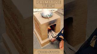 Primitive Technology Smokeless Wood Stove: Build with Clay \u0026 Bricks ♻️ Eco-Friendly \u0026 Powerful!