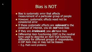 Differential Functioning, pt 1