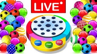 Learn Colors With Dancing Balls Finger Family Songs MEGA COLLECTION by KidsCamp - LIVE STREAMING