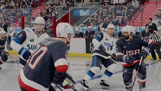 Finland vs. USA (Nations Face-Off) NHL 25 Gameplay Sim