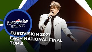 Eurovision 2021 | Each National Final | TOP 3