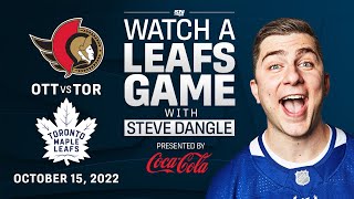 Watch Ottawa Senators Vs Toronto Maple Leafs Live W Steve Dangle - Presented By Coca-cola