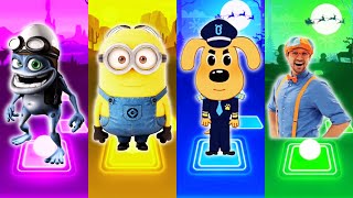 Crazy Frog - Minions - Sheriff Labrador - Blippi - Tiles Hop EDM Rush