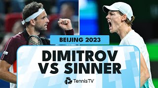Grigor Dimitrov vs Jannik Sinner Extended Highlights | Beijing 2023