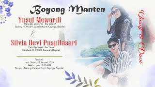 🔴LIVE CS. JOSSE | BOYONG MANTEN YUSUF MAWARDI & SILVIA DEVI PUSPITASARI | CEPOGO, 27 JANUARI 2024