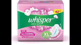 Whisper Ultra Soft XL Sanitary Pad rs-264