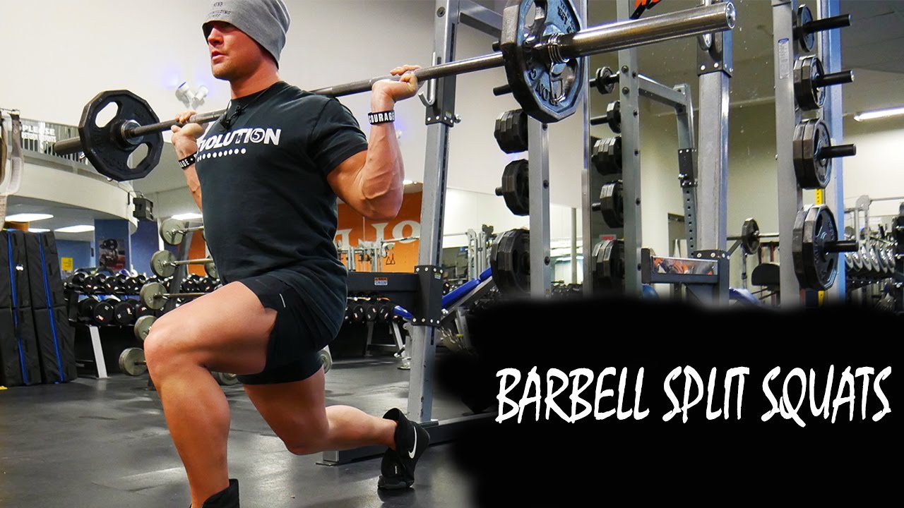 How To Barbell Split Squat Youtube