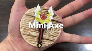 How to make/DIY mini battle axe, 미니 도끼 만드는 법, 如何制作迷你斧头, ミニ斧の作り方, Как сделать мини топор