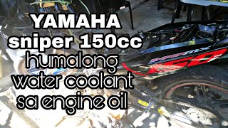 YAMAHA sniper 150cc replacing engine head gascket (nag halong water coolant at engine oil)