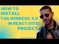 Tailwind CSS 4.0 is Out! - How to install React + Vite in 2025 #howto