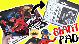 Miraculous Ladybug GIANT Coloring Activity Book Pages! Games, Puzzles, Stickers, Dolls