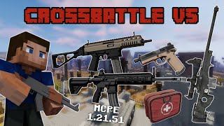 CROSSBATTLE V5 GUNS ADDON UPDATE In Minecraft PE 1.21.51