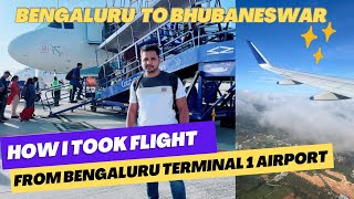 How To Take Flight From Bengaluru Terminal 1 Airport | My Experience And Journey In Hindi