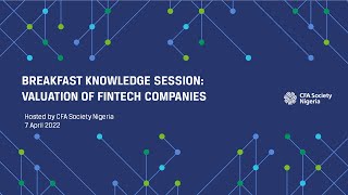 Breakfast Session: Valuation of Fintech Companies