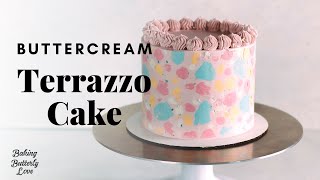 Buttercream Terrazzo Cake Tutorial