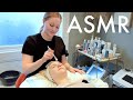 ASMR steam, extractions, facial massage and LED (Unintentional ASMR, real person ASMR)