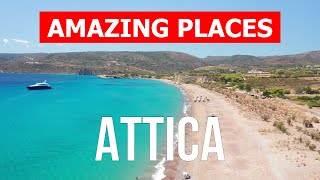 Travel to Attica, Greece | Vacation, beaches, landscapes, tourism | Drone 4k video | Greek islands