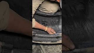 Patching a Punctured Truck Tire #shorts