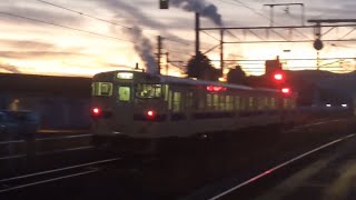 【唐津線】夕刻の久保田駅を発車するキハ47系