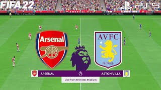 FIFA 22 | Arsenal vs Aston Villa - Premier League - Full Gameplay PS5