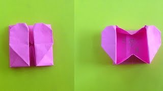 How to make heart with secret message | Easy origami heart box for beginners making | Paper Crafts