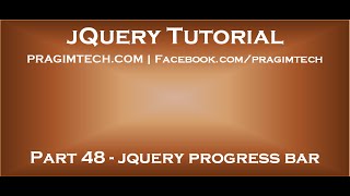 Simple jquery progress bar