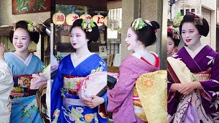 京都の風物詩！美人な舞妓さんたちが南座に勢ぞろい、外国人観光客も偶然出会えて思わず笑顔に！花街総見 | 最高の日本旅行を満喫 | 海外の反応