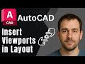 AutoCAD: How to Insert Viewports in Layouts (Print Setup Tutorial)
