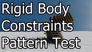 Rigid Body Constraints Pattern Tests Blender3D