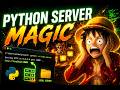 how to create your own local server using Python