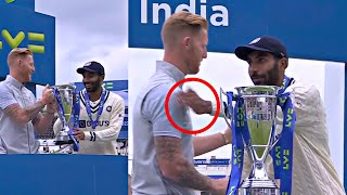 Jasprit Bumrah did this heart winning guesture for England's Captain and won everyone's heart