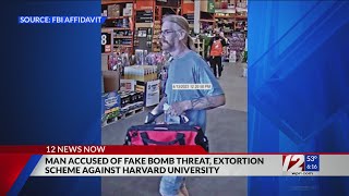 Man accused in Harvard bomb threat, extortion plan