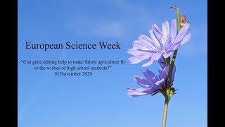 European Science Week Webinar