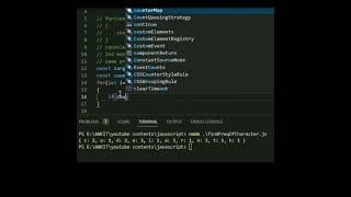 Find the frequency of characters in string using Map in JavaScript #shorts #javascript #es6