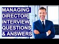 MANAGING DIRECTOR Interview Questions and Answers!