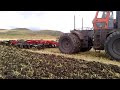 kat 400hp tractor pull farm implements test tractor hauling combined tillage machine field test