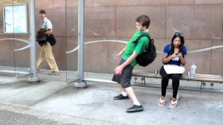 Drunk boy outside Stanley Cup Final, Vancouver, pre-riot