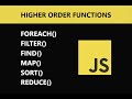 JavaScript Higher-Order Functions: Filter, Sort, Find, Map, & Reduce Explained with Examples